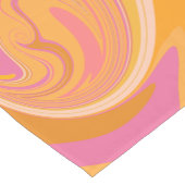 Abstrakter Marmor Swirl Kurzer Tischläufer (Ecke)