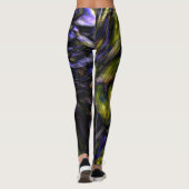 Abstrakter Marmor Swirl Moderne Kunst Cool einziga Leggings (Rückseite)