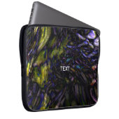 Abstrakter Marmor Swirl Moderner Farbschlauch Laptopschutzhülle (Vorne Rechts)