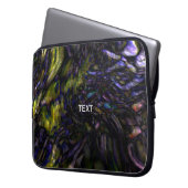 Abstrakter Marmor Swirl Moderner Farbschlauch Laptopschutzhülle (Vorderseite Links)