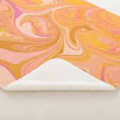 Abstrakter Marmor Swirl Sherpadecke (3/4)