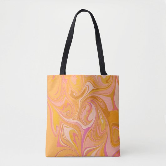 Abstrakter Marmor Swirl Tasche (Vorderseite)