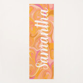 Abstrakter Marmor Swirl Yogamatte (Vorderseite)