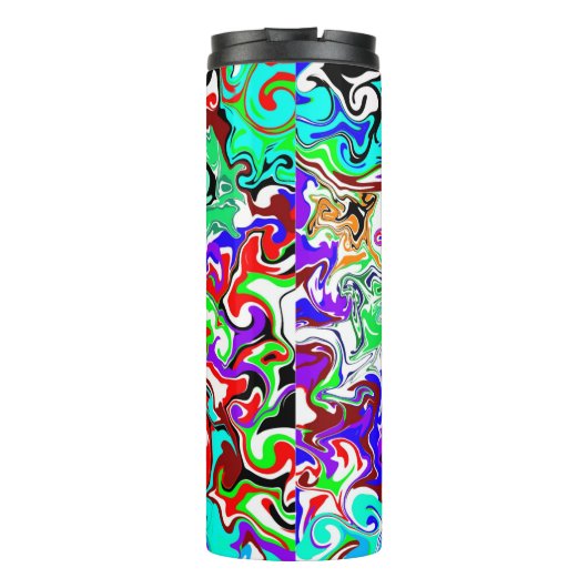 Abstrakter Marmor Thermosbecher (Rückseite)