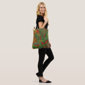Abstrakter Marmor von Christmas Green Red Gold Tasche (Am Model)