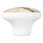 Abstrakter Marmorbaum Keramikknauf (Seitenansicht)