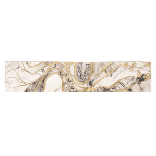 Abstrakter Marmorbaum Kurzer Tischläufer (Horizontal)