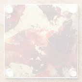 Abstrakter Marmorboden. Glasuntersetzer (Rückseite)