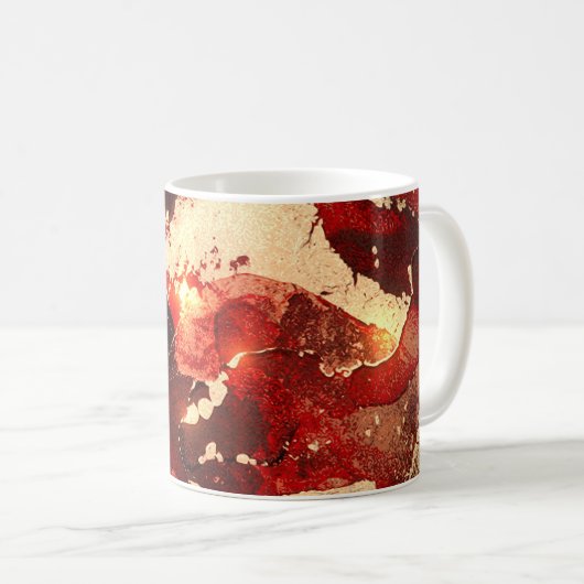 Abstrakter Marmorboden. Kaffeetasse (VorderseiteRechts)