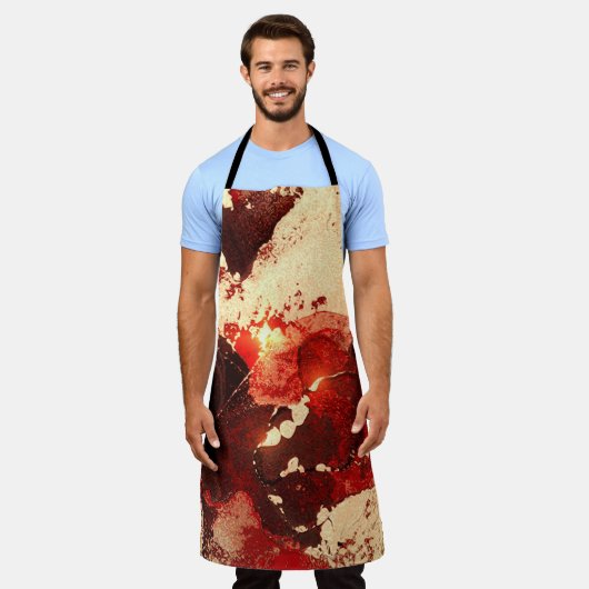 Abstrakter Marmorboden. Schürze (Getragen)