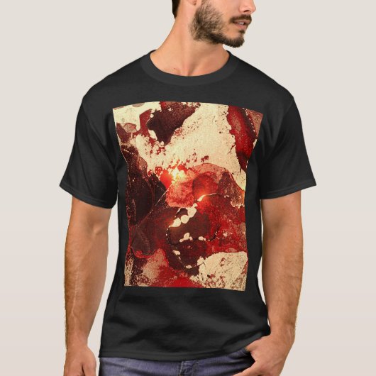 Abstrakter Marmorboden. T-Shirt (Vorderseite)