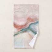Abstrakter Marmorfluss Badhandtuch Set (Handtuch)