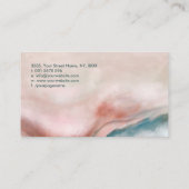 Abstrakter Marmorfluss Visitenkarte (Rückseite)