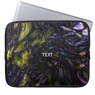 Abstrakter Marmorwirbel Moderne Farbspritzer Laptopschutzhülle