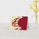 Abstrakter Maroon und braun Karte (Gelbe Blume)