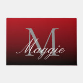 abstrakter Marsala-Rotburgunder Fußmatte (Vorderseite)