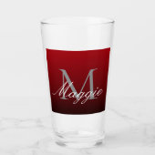 abstrakter Marsala-Rotburgunder Glas (Vorderseite)