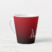 abstrakter Marsala-Rotburgunder Milchtasse (Linke Ecke)