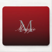 abstrakter Marsala-Rotburgunder Mousepad (Vorne)