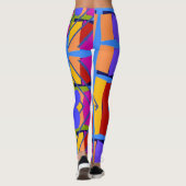 Abstrakter Matisse-Stil Leggings (Rückseite)