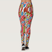 Abstrakter Matisse-Stil Leggings (Rückseite)