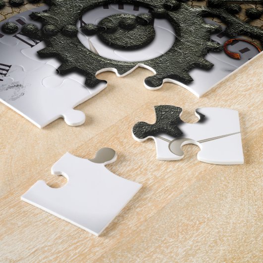 Abstrakter mechanischer Entwurf Puzzle (Seite)