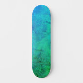 Abstrakter Meeresgrund Skateboard (Vorderseite)