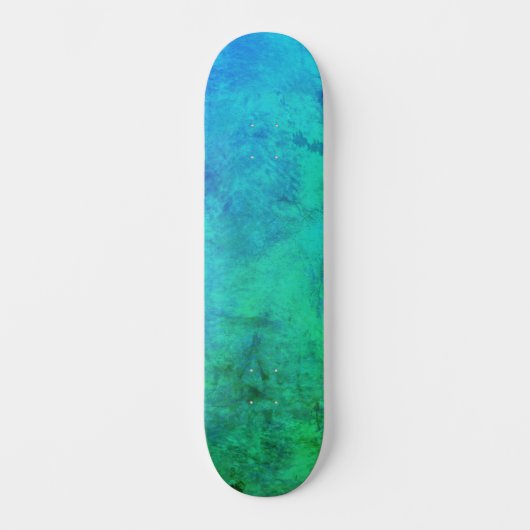 Abstrakter Meeresgrund Skateboard (Vorderseite)