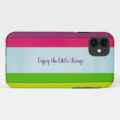 Abstrakter, mehrfarbiger gestreifter IPhone-Fall Case-Mate iPhone Hülle (Rückseite (Horizontal))