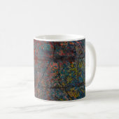 Abstrakter mehrfarbiger Grunge-Hintergrund mit abs Kaffeetasse (VorderseiteRechts)