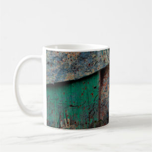 Abstrakter mehrfarbiger Grunge-Hintergrund mit abs Kaffeetasse