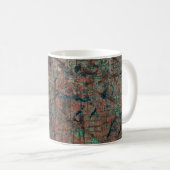 Abstrakter mehrfarbiger Grunge-Hintergrund mit abs Kaffeetasse (VorderseiteRechts)