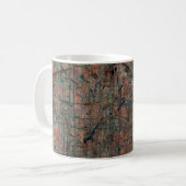 Abstrakter mehrfarbiger Grunge-Hintergrund mit abs Kaffeetasse (Vorderseite Links)