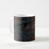 Abstrakter mehrfarbiger Grunge-Hintergrund mit abs Kaffeetasse (Vorderseite Links)