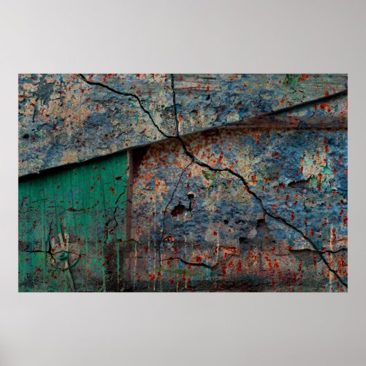 Abstrakter mehrfarbiger Grunge-Hintergrund mit abs Poster (Vorne)