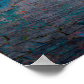 Abstrakter mehrfarbiger Grunge-Hintergrund mit abs Poster (Ecke)