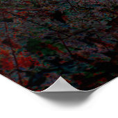 Abstrakter mehrfarbiger Grunge-Hintergrund mit abs Poster (Ecke)