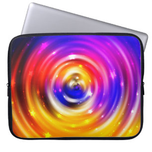 abstrakter mehrfarbiger Hintergrund. brillanter Kr Laptopschutzhülle