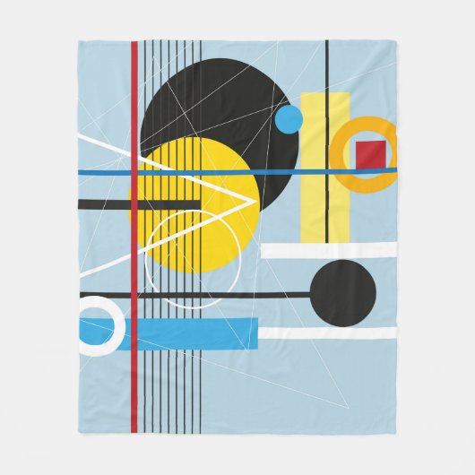 Abstrakter mehrfarbiger Hintergrund des geometrisc Fleecedecke (Vorderseite)