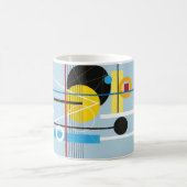 Abstrakter mehrfarbiger Hintergrund des geometrisc Kaffeetasse (Mittel)