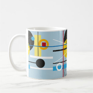 Abstrakter mehrfarbiger Hintergrund des geometrisc Kaffeetasse