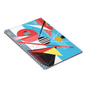 Abstrakter mehrfarbiger Hintergrund des geometrisc Notizblock (Rechte Seite)