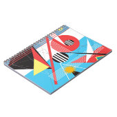 Abstrakter mehrfarbiger Hintergrund des geometrisc Notizblock (Linke Seite)