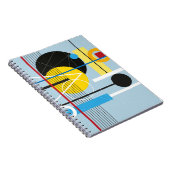 Abstrakter mehrfarbiger Hintergrund des geometrisc Notizblock (Rechte Seite)