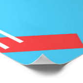 Abstrakter mehrfarbiger Hintergrund des geometrisc Poster (Ecke)