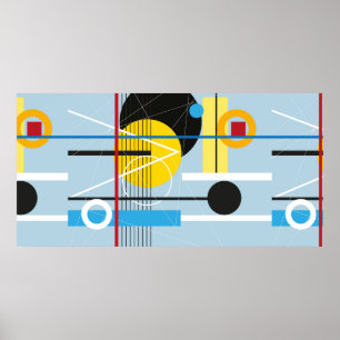 Abstrakter mehrfarbiger Hintergrund des geometrisc Poster