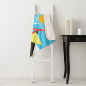 Abstrakter mehrfarbiger Hintergrund des geometrisc Sherpadecke (Beispiel)