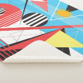 Abstrakter mehrfarbiger Hintergrund des geometrisc Sherpadecke (3/4)