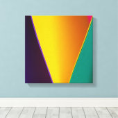 Abstrakter mehrfarbiger Hintergrund Leinwanddruck (Insitu (Holzboden))