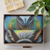 Abstrakter mehrfarbiger Little Donkey Seidenpapier (Geschenk)